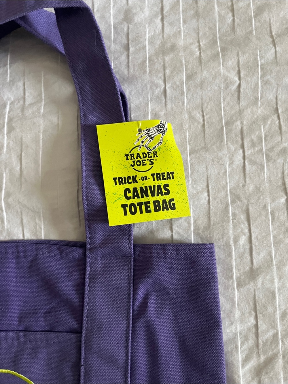 🎃 2026 NWT Full Set of 4 Trader Joe’s Halloween Mini Canvas Tote Bags - Picture 11 of 11